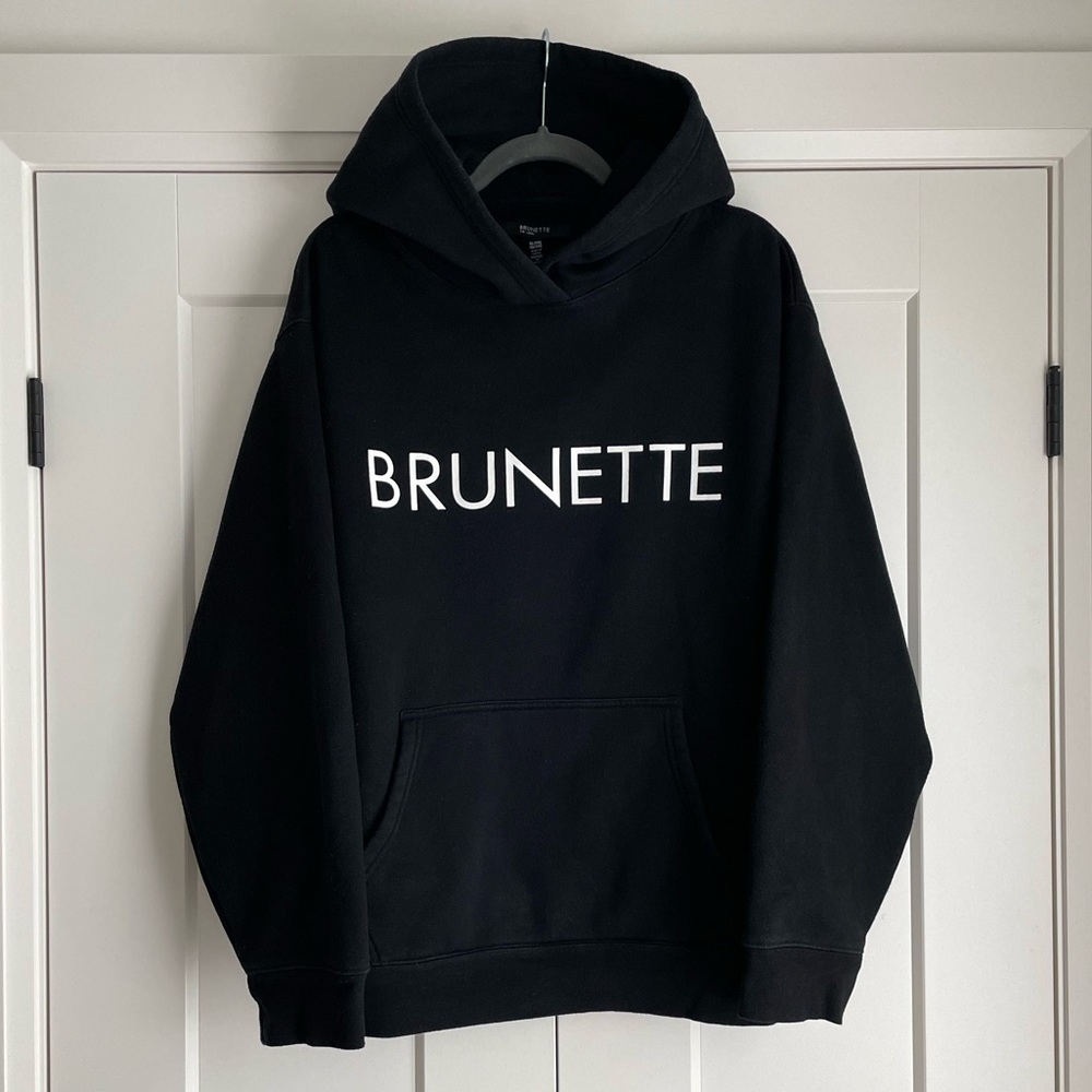 Brunette the Label classic black hoodie Sz XL/XXL